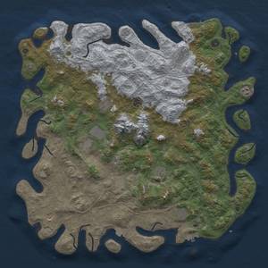 Thumbnail Rust Map: Procedural Map, Size: 5000, Seed: 1512312818, 19 Monuments