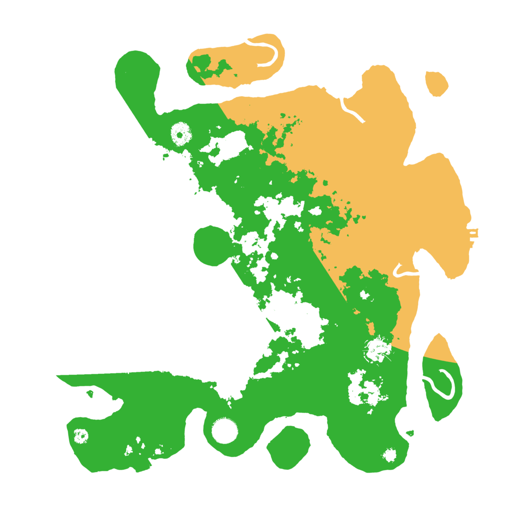 Biome Rust Map: Procedural Map, Size: 3500, Seed: 2007799327