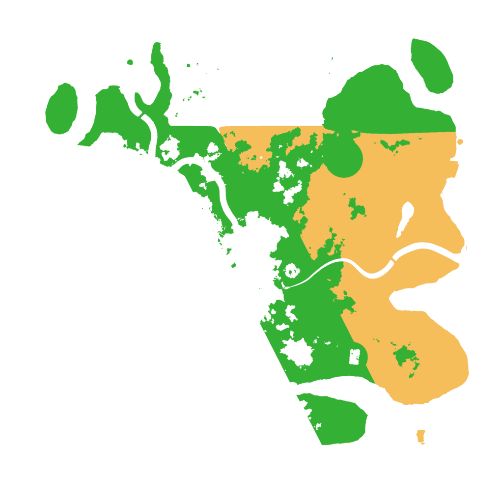 Biome Rust Map: Procedural Map, Size: 3500, Seed: 712501445