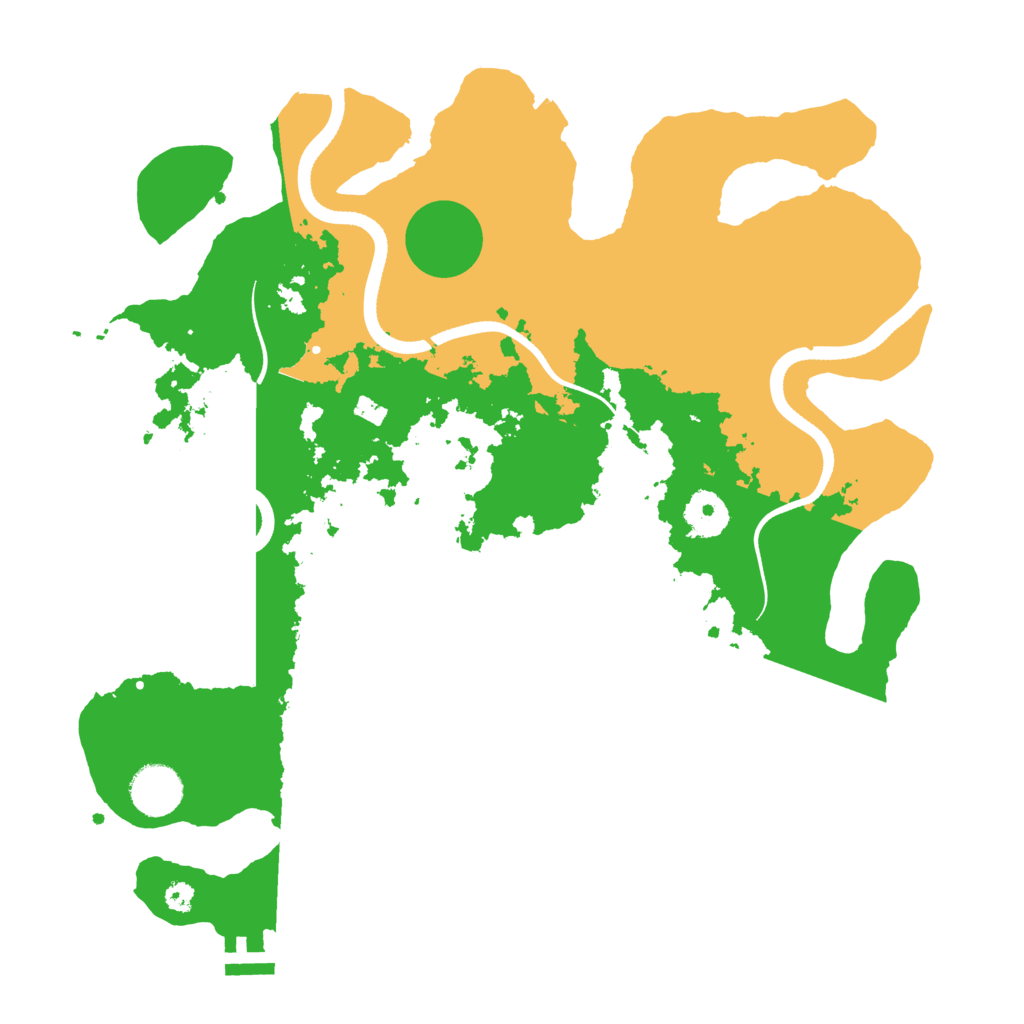 Biome Rust Map: Procedural Map, Size: 3500, Seed: 99029369