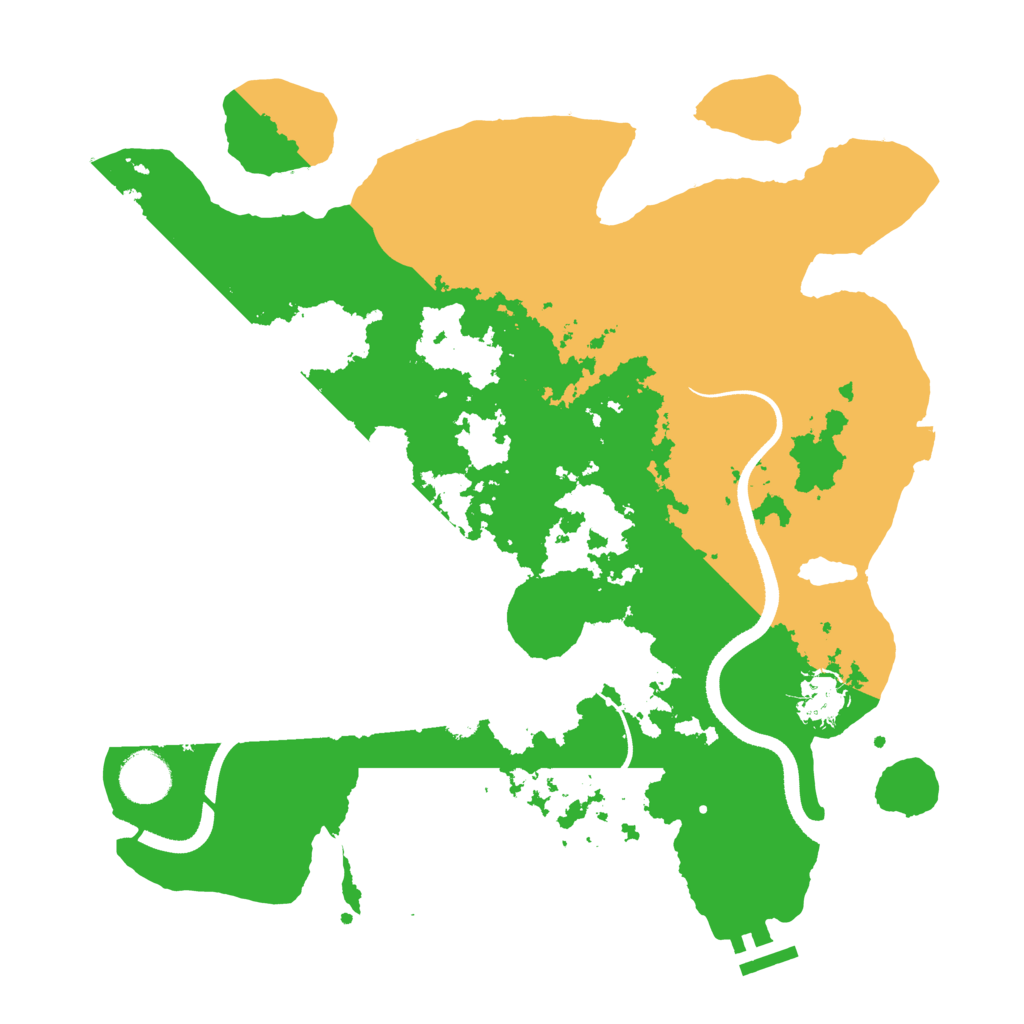 Biome Rust Map: Procedural Map, Size: 3500, Seed: 813651975