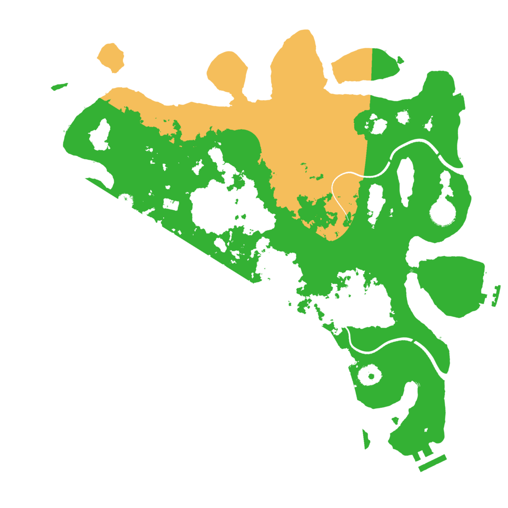 Biome Rust Map: Procedural Map, Size: 3500, Seed: 1066288533