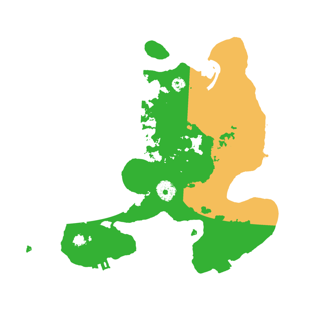 Biome Rust Map: Procedural Map, Size: 2400, Seed: 21957620