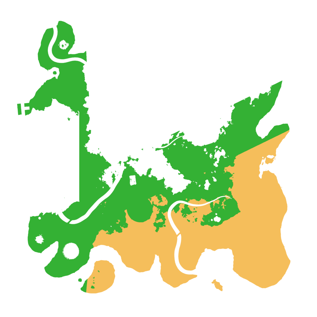 Biome Rust Map: Procedural Map, Size: 3500, Seed: 116277429