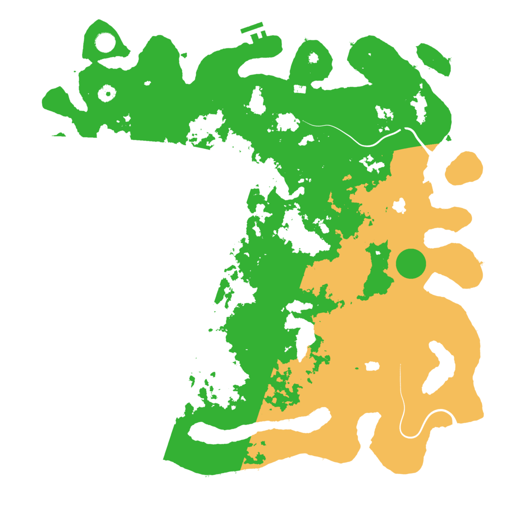 Biome Rust Map: Procedural Map, Size: 4500, Seed: 9981