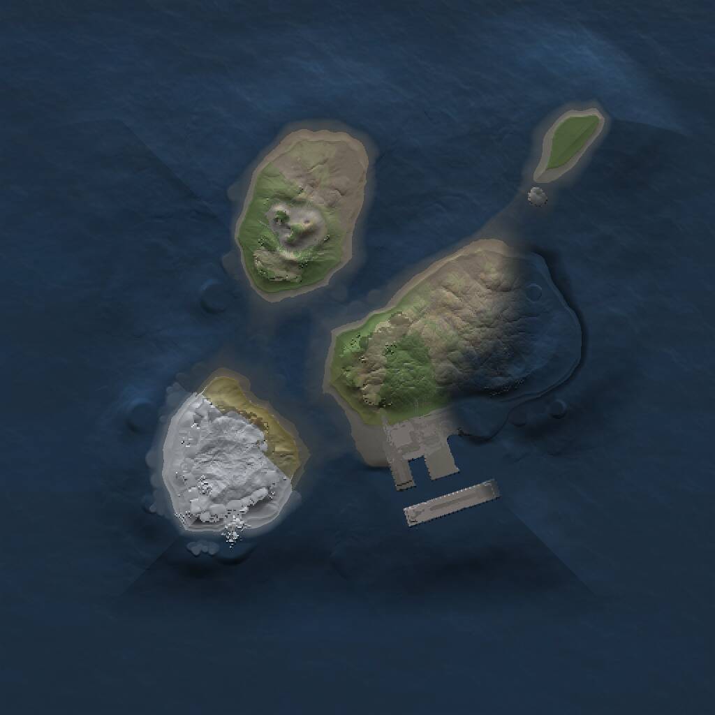 Rust Map: Procedural Map, Size: 1500, Seed: 1657688814, 2 Monuments