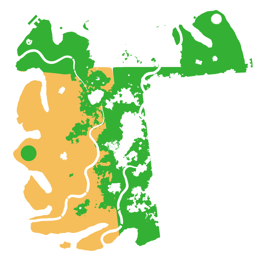 Biome Rust Map: Procedural Map, Size: 4500, Seed: 489779402