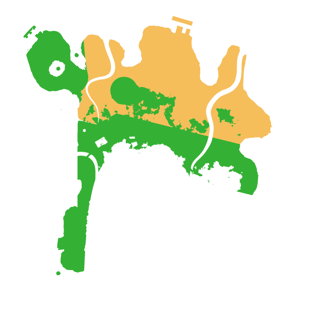 Biome Rust Map: Procedural Map, Size: 3000, Seed: 21645