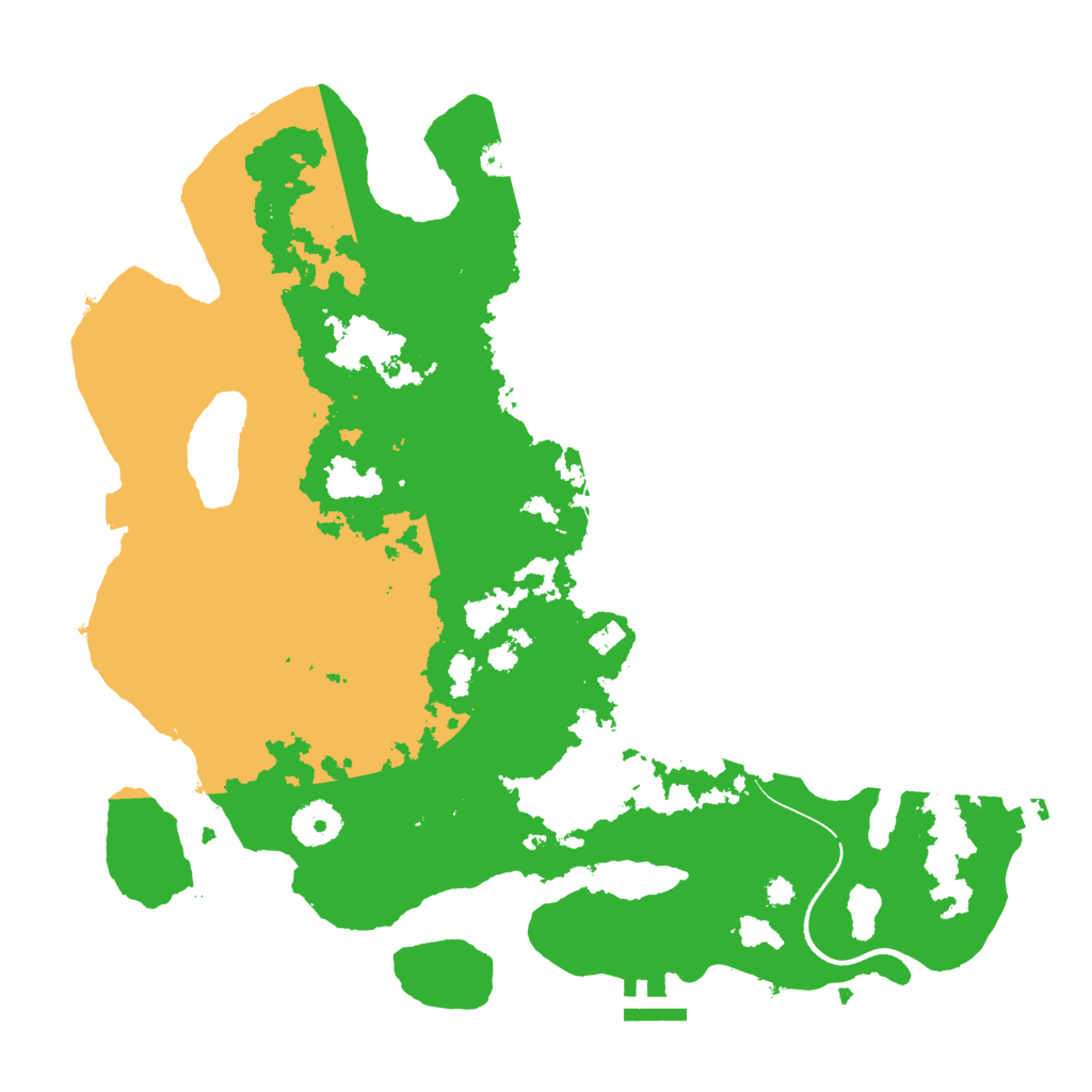 Biome Rust Map: Procedural Map, Size: 3500, Seed: 31133