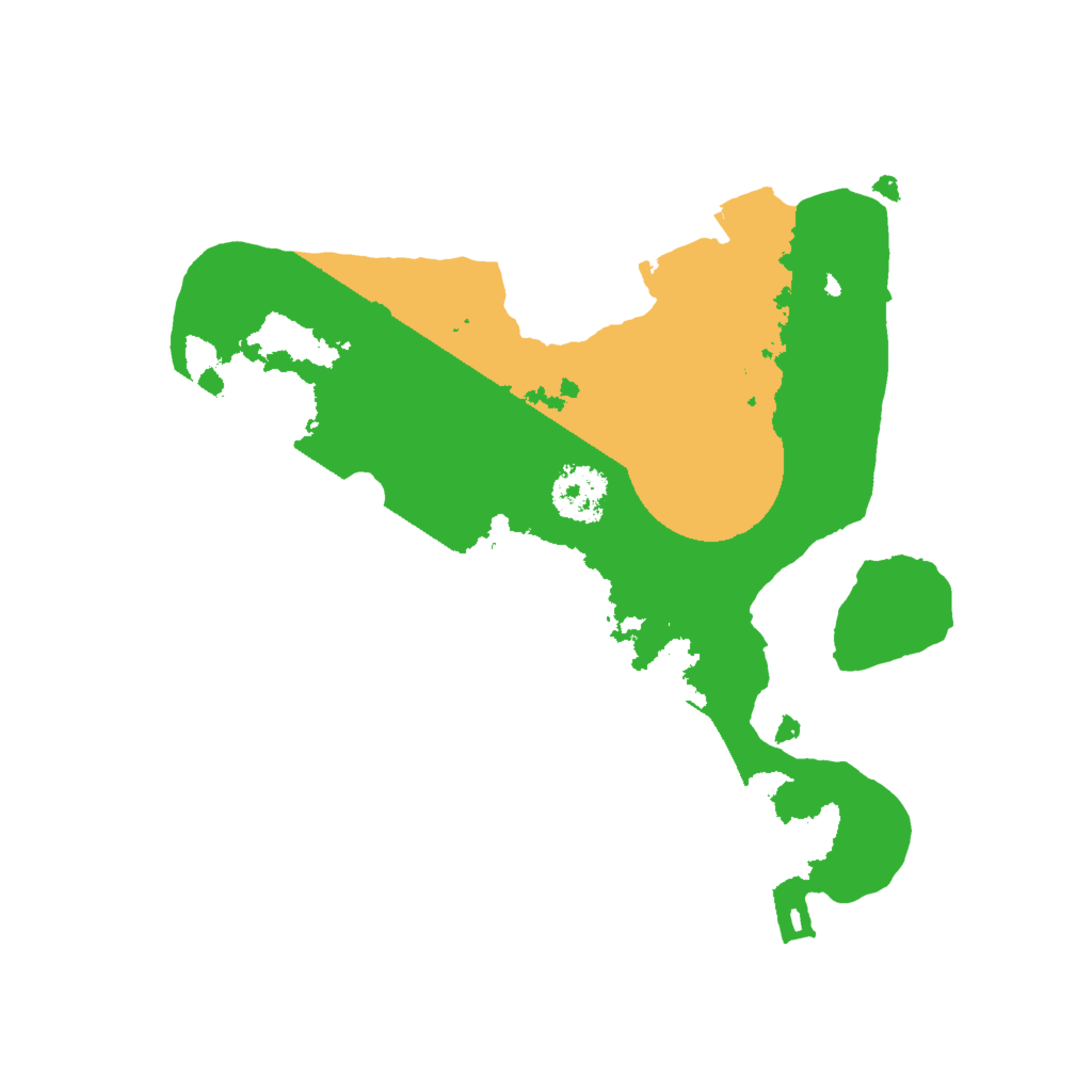 Biome Rust Map: Procedural Map, Size: 2000, Seed: 564585