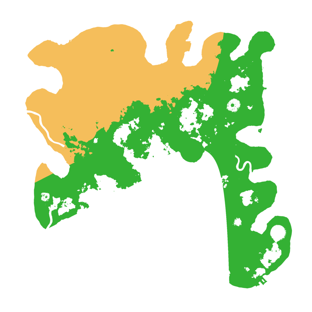 Biome Rust Map: Procedural Map, Size: 3600, Seed: 8594