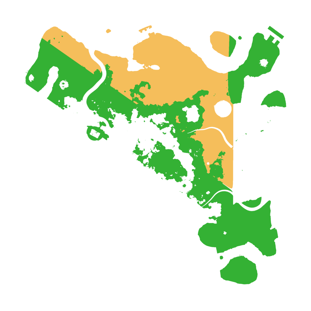 Biome Rust Map: Procedural Map, Size: 3500, Seed: 843961733