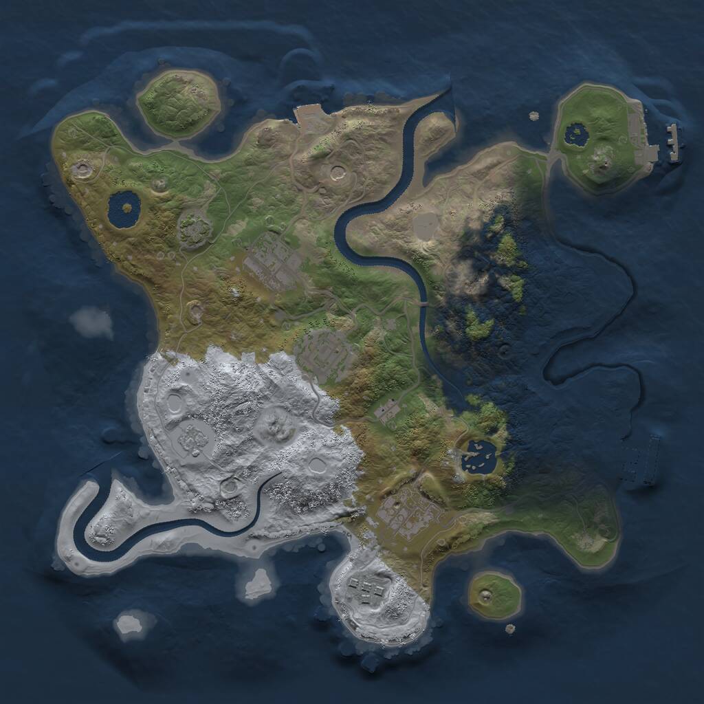 Rust Map: Procedural Map, Size: 2950, Seed: 13371337, 11 Monuments