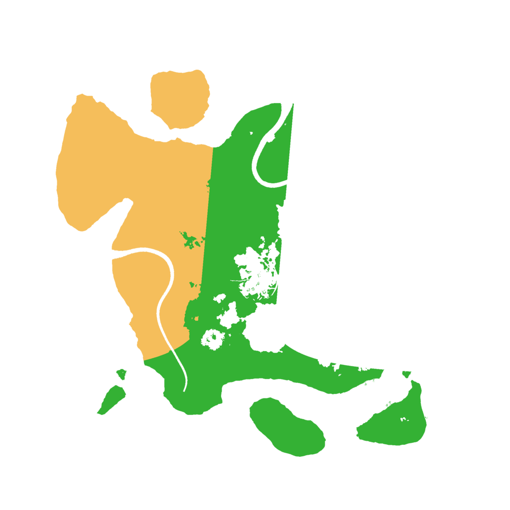 Biome Rust Map: Procedural Map, Size: 2500, Seed: 2039957707