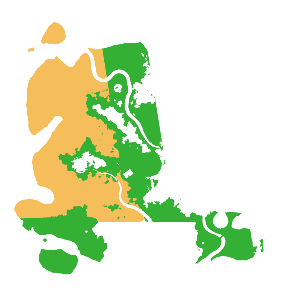 Biome Rust Map: Procedural Map, Size: 3500, Seed: 1827255556