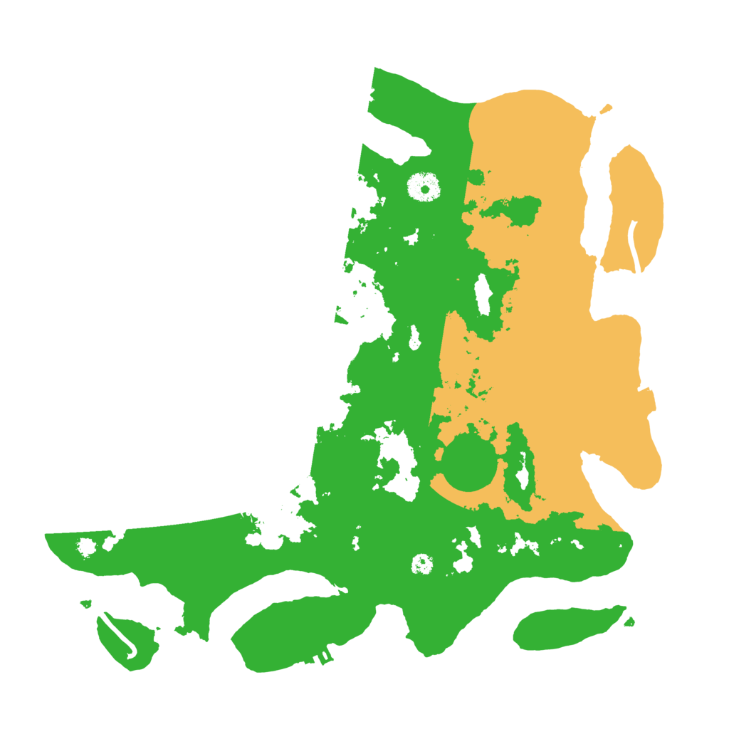 Biome Rust Map: Procedural Map, Size: 3500, Seed: 624626682