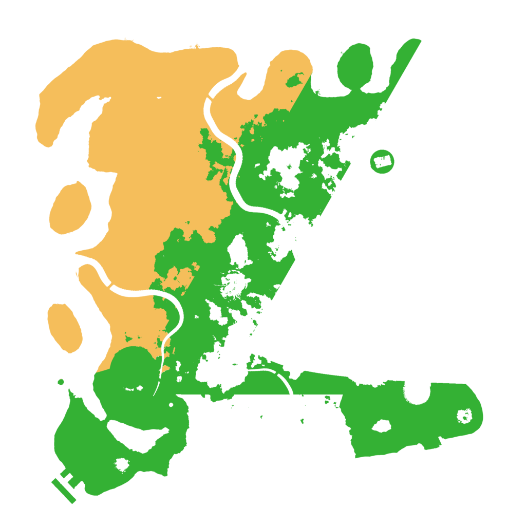 Biome Rust Map: Procedural Map, Size: 3500, Seed: 704568158