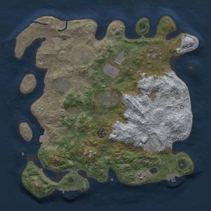 Thumbnail Rust Map: Procedural Map, Size: 3500, Seed: 704568158, 17 Monuments