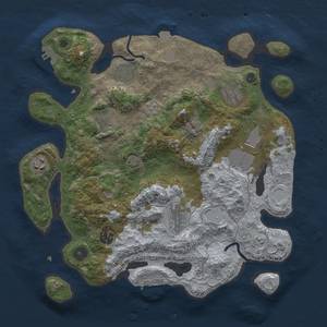 Thumbnail Rust Map: Procedural Map, Size: 3500, Seed: 753753, 16 Monuments