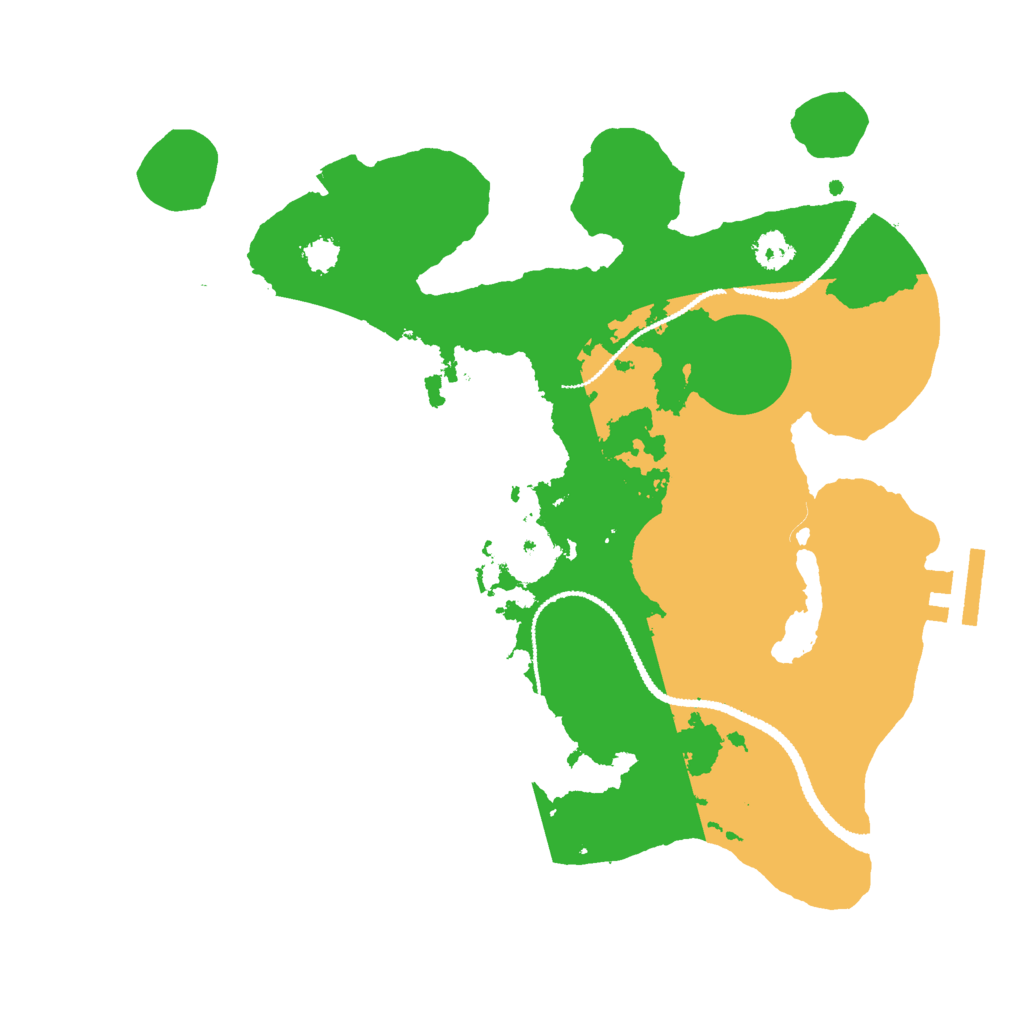 Biome Rust Map: Procedural Map, Size: 2700, Seed: 479378503