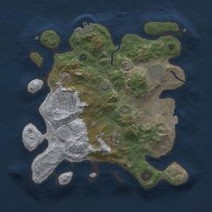 Thumbnail Rust Map: Procedural Map, Size: 3000, Seed: 4324234, 10 Monuments