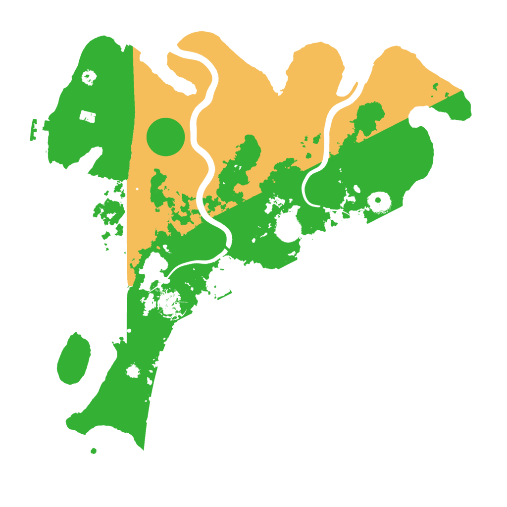 Biome Rust Map: Procedural Map, Size: 3500, Seed: 113727229