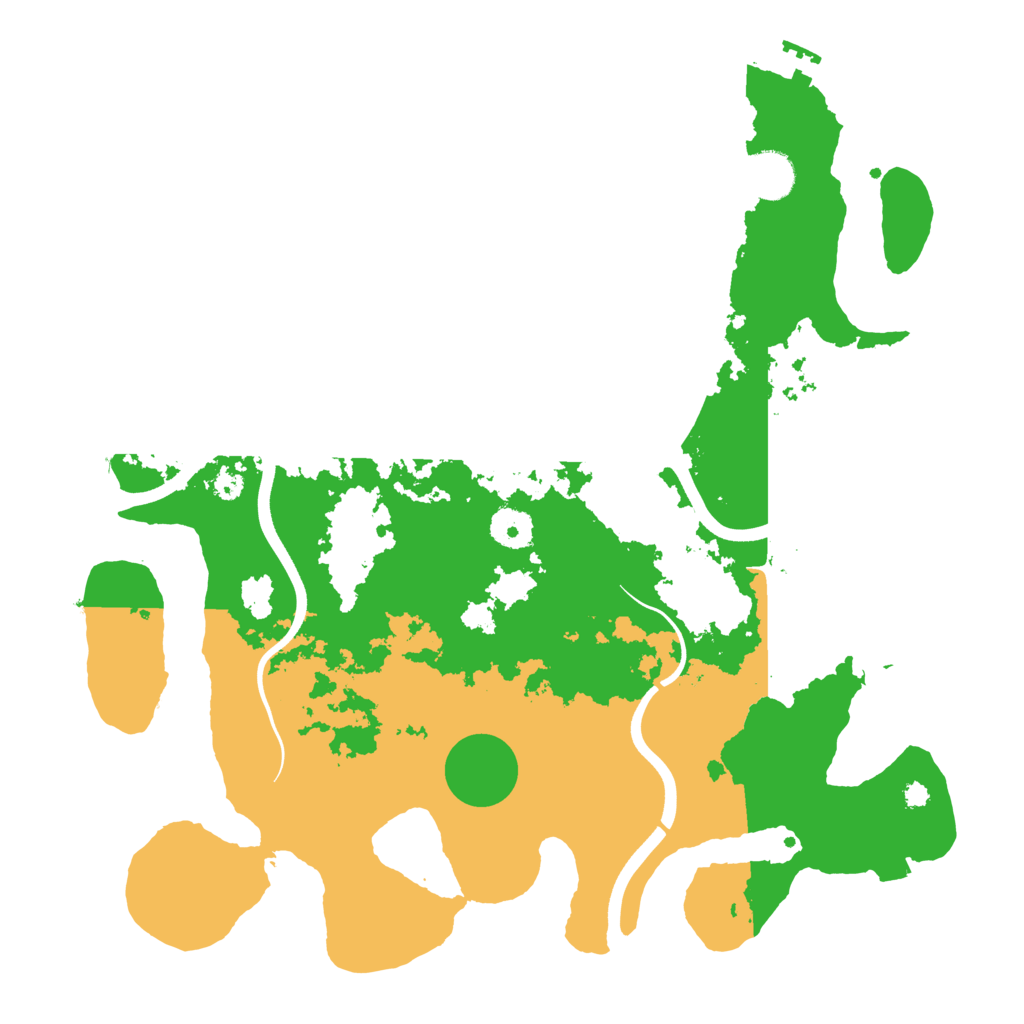 Biome Rust Map: Procedural Map, Size: 3700, Seed: 42400891