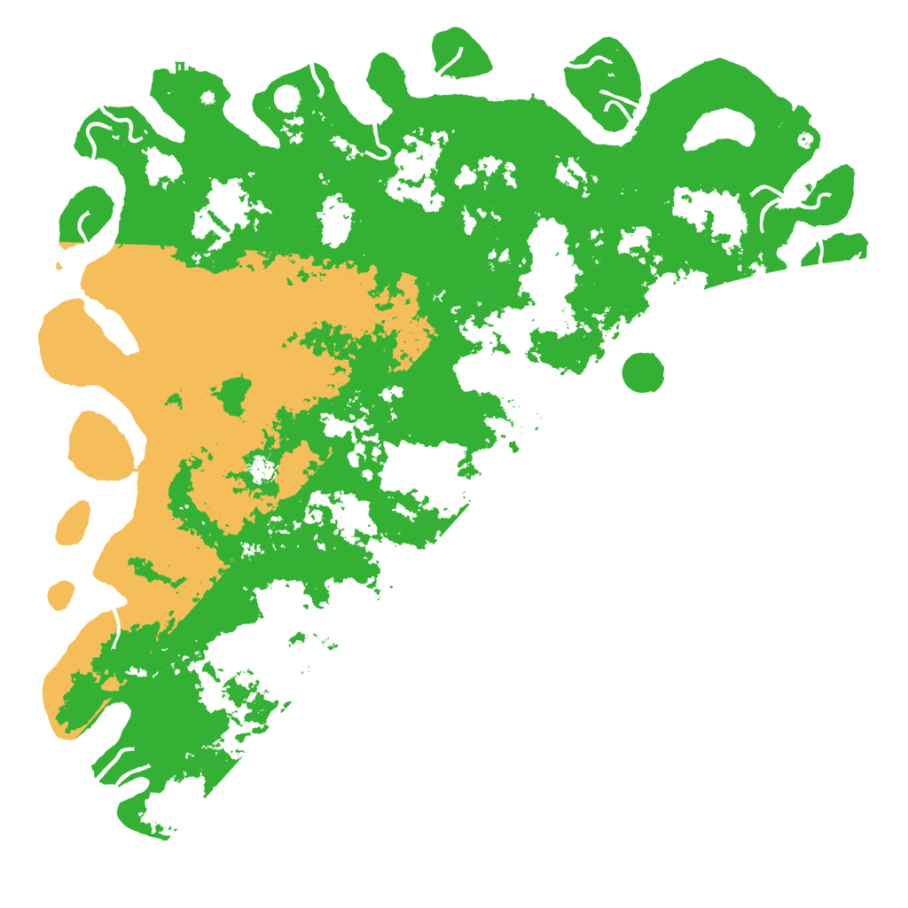 Biome Rust Map: Procedural Map, Size: 6000, Seed: 999666