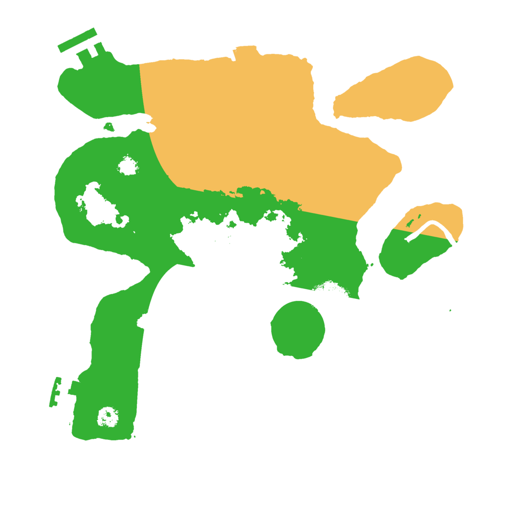 Biome Rust Map: Procedural Map, Size: 2500, Seed: 19559