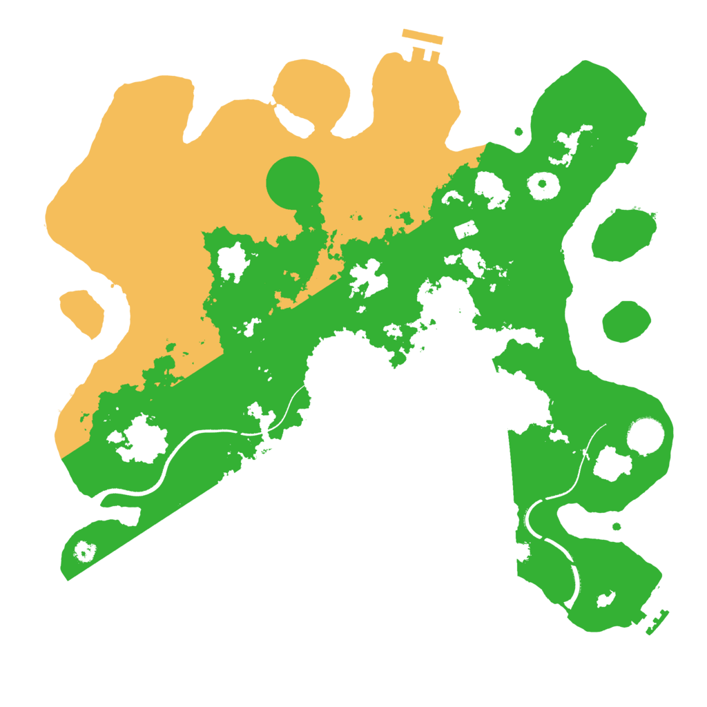 Biome Rust Map: Procedural Map, Size: 3500, Seed: 407084046