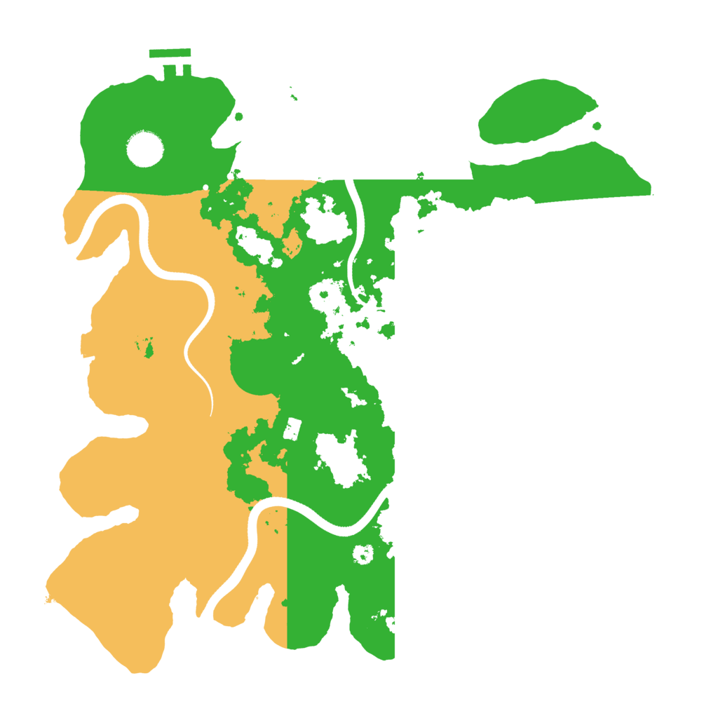 Biome Rust Map: Procedural Map, Size: 3500, Seed: 135886231
