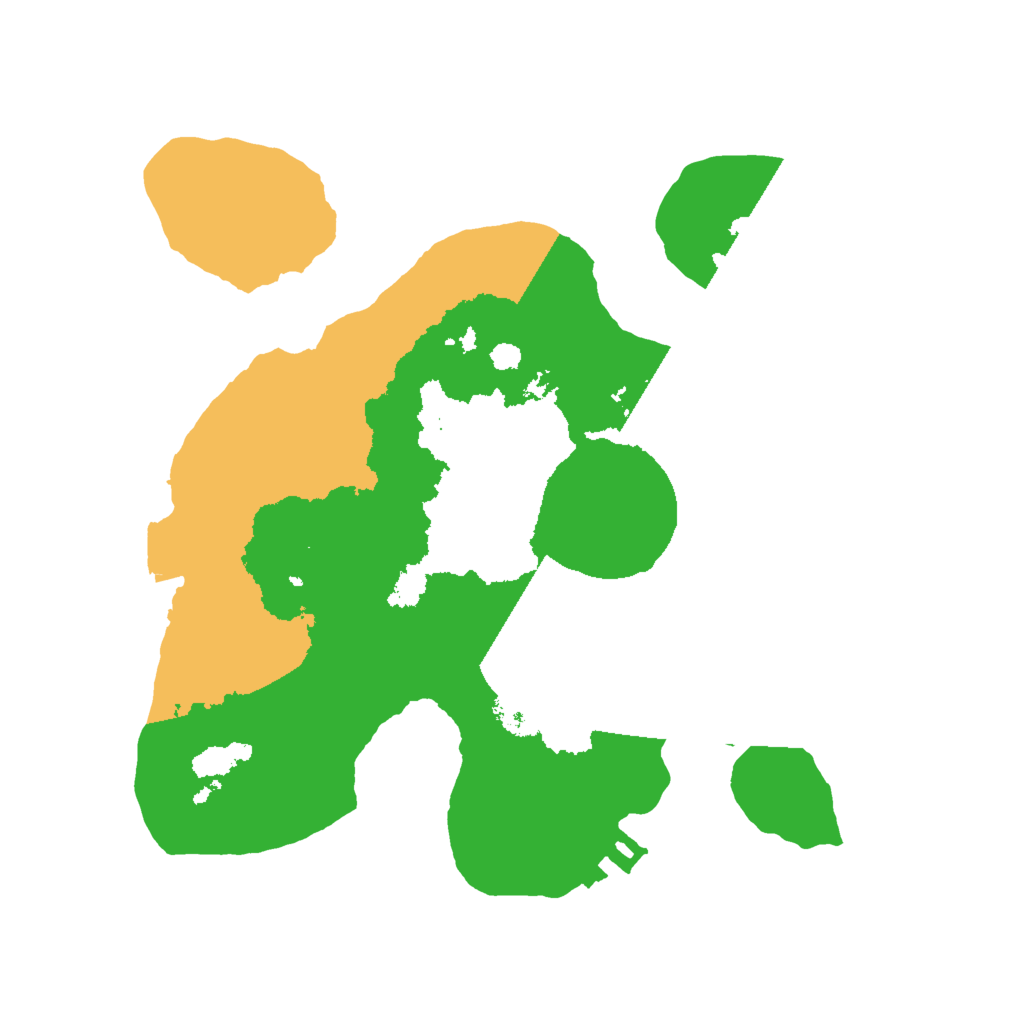 Biome Rust Map: Procedural Map, Size: 2000, Seed: 3520