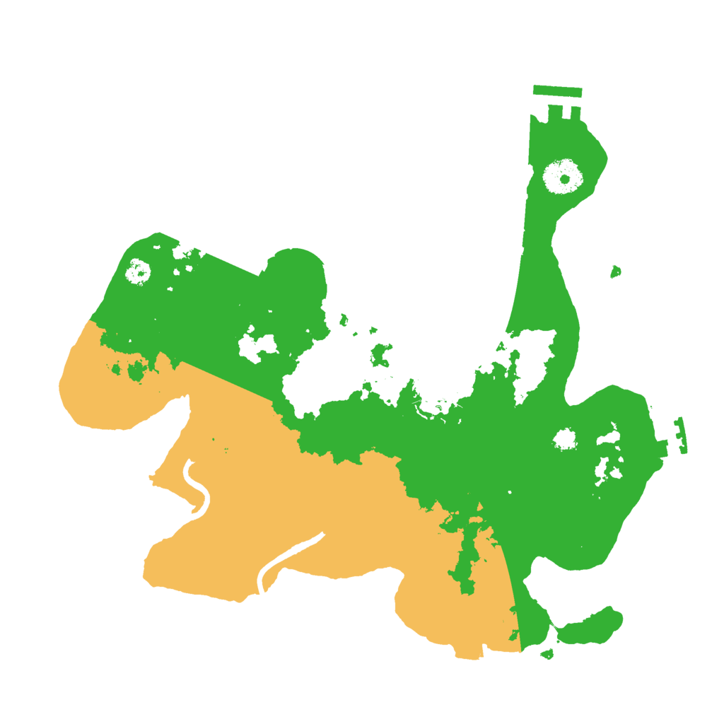Biome Rust Map: Procedural Map, Size: 3000, Seed: 21522