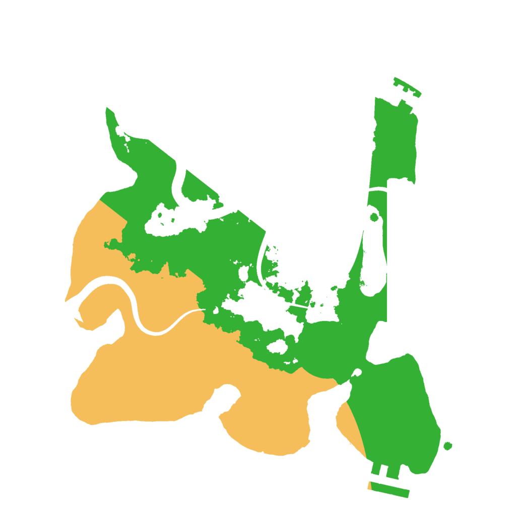 Biome Rust Map: Procedural Map, Size: 2500, Seed: 1231
