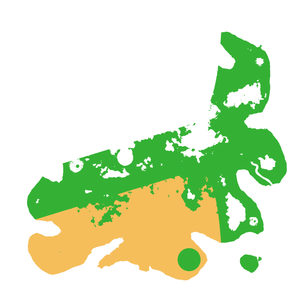 Biome Rust Map: Procedural Map, Size: 3500, Seed: 115407789