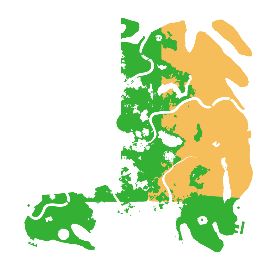 Biome Rust Map: Procedural Map, Size: 4300, Seed: 789722196
