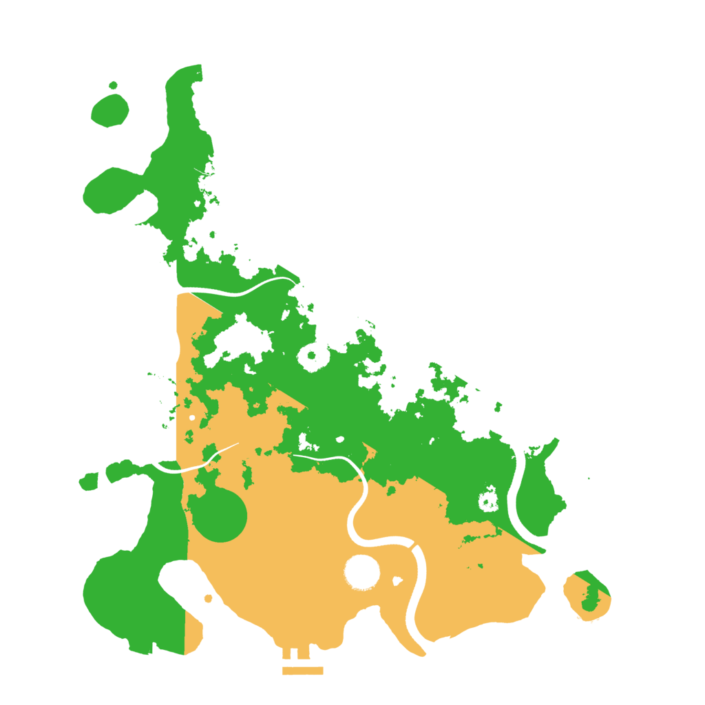 Biome Rust Map: Procedural Map, Size: 3500, Seed: 40940451