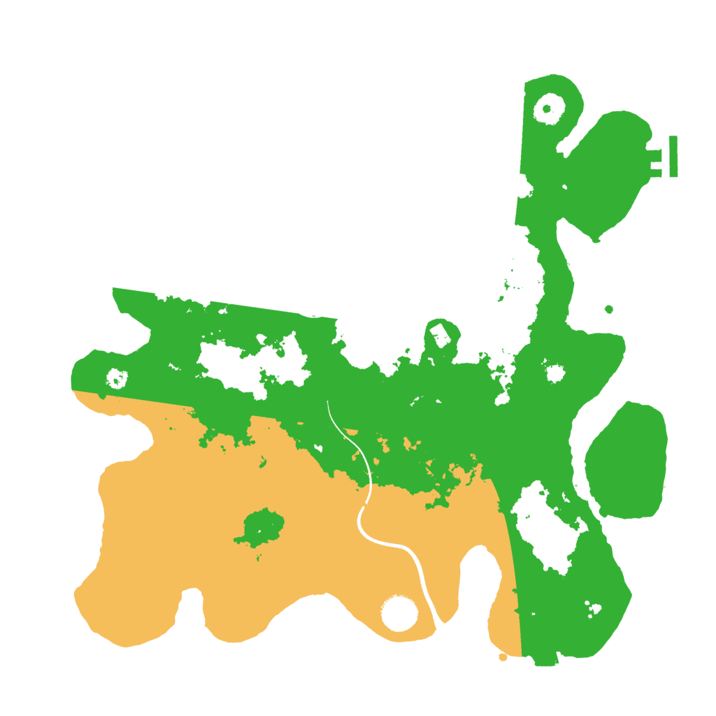 Biome Rust Map: Procedural Map, Size: 3500, Seed: 51741584