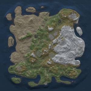 Thumbnail Rust Map: Procedural Map, Size: 4250, Seed: 38, 16 Monuments