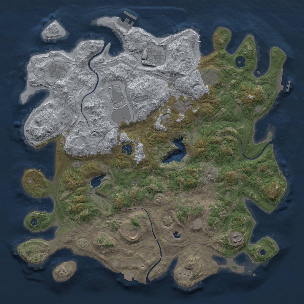 Rust Map: Procedural Map, Size: 4250, Seed: 1758443660, 15 Monuments
