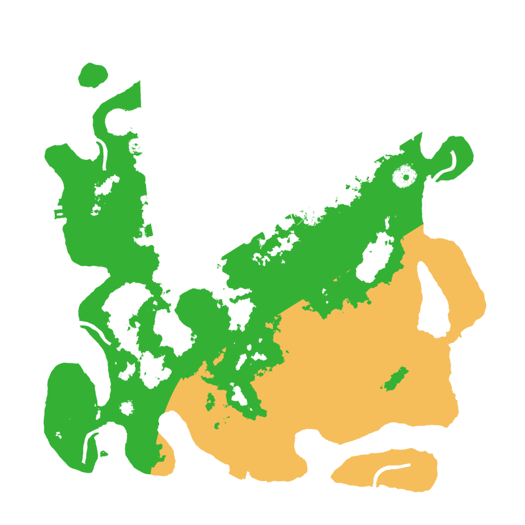 Biome Rust Map: Procedural Map, Size: 3500, Seed: 58745872