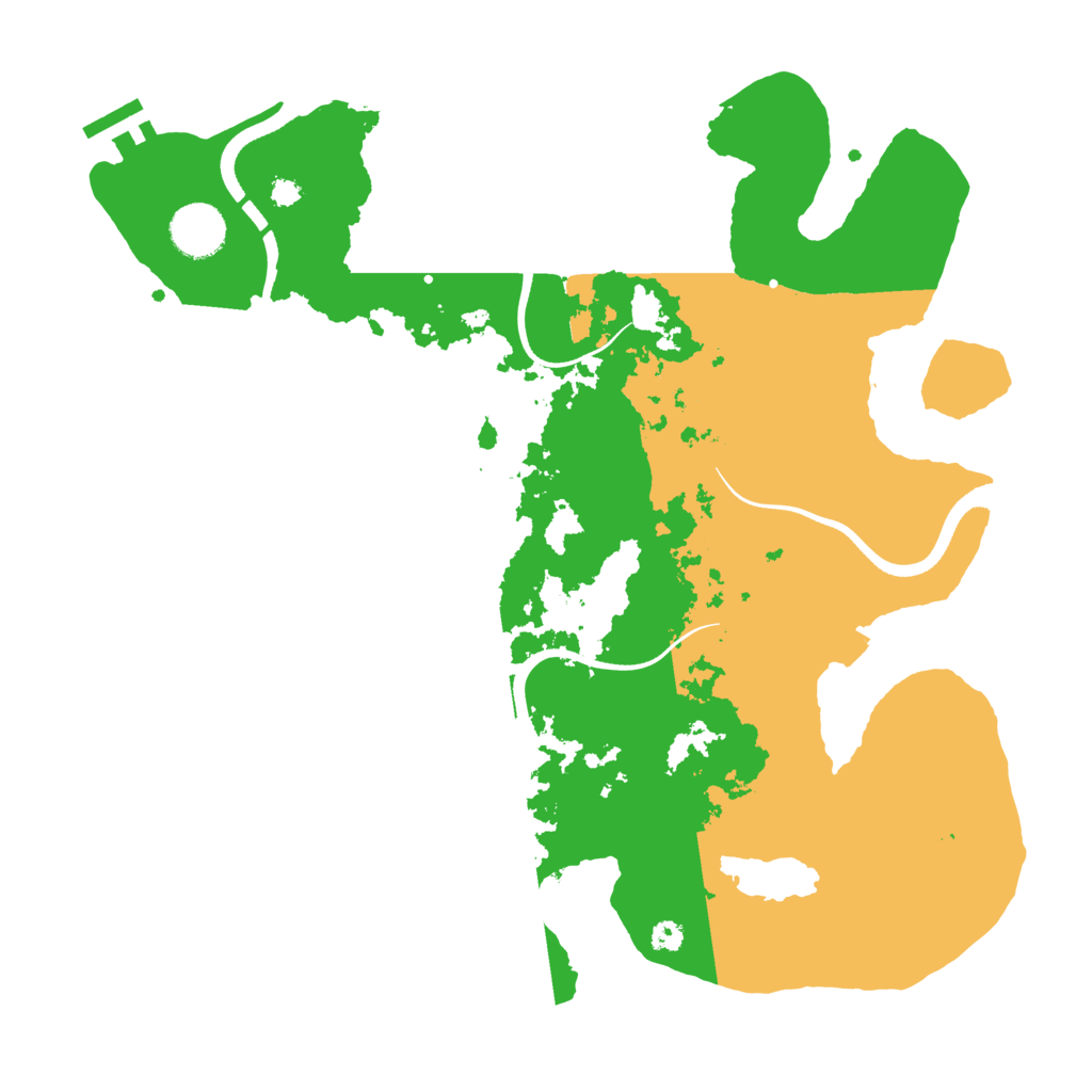 Biome Rust Map: Procedural Map, Size: 3500, Seed: 585943