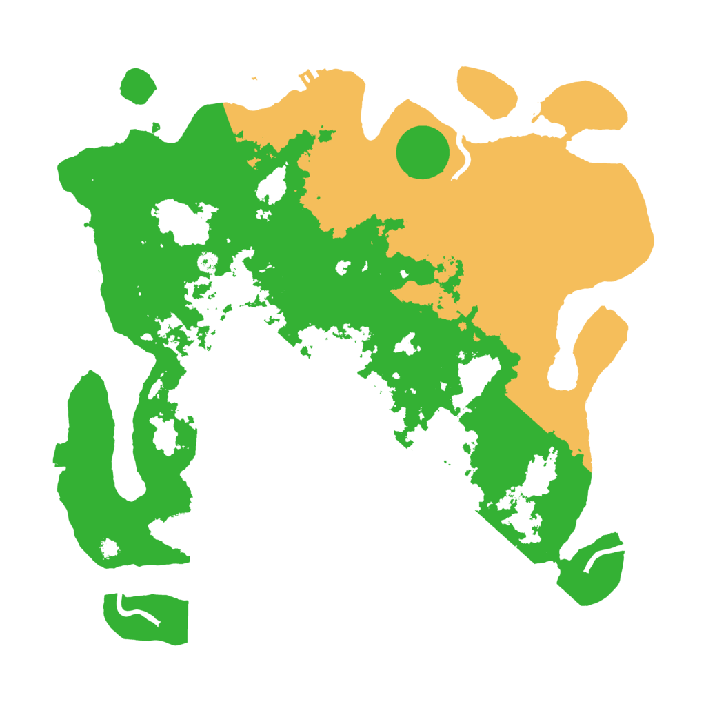 Biome Rust Map: Procedural Map, Size: 3500, Seed: 186166507
