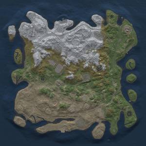 Thumbnail Rust Map: Procedural Map, Size: 4250, Seed: 1235448125, 19 Monuments