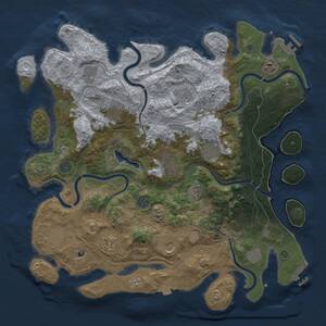 Thumbnail Rust Map: Procedural Map, Size: 4250, Seed: 1235448125, 17 Monuments