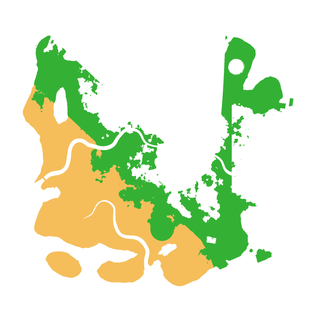 Biome Rust Map: Procedural Map, Size: 3500, Seed: 13276742