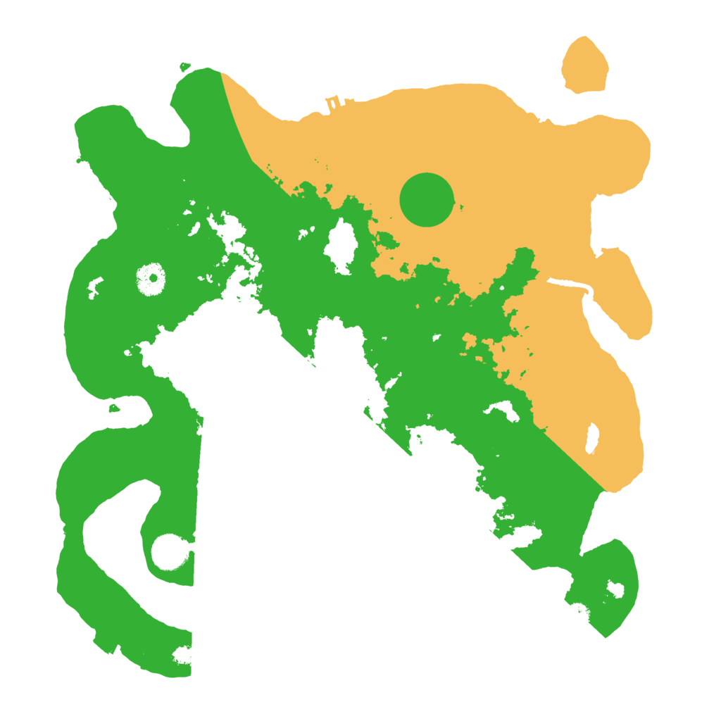 Biome Rust Map: Procedural Map, Size: 3500, Seed: 645362