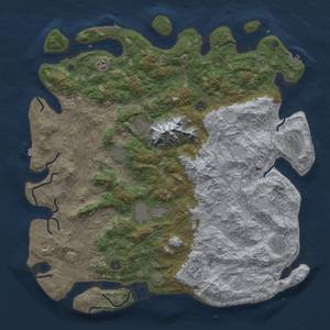 Thumbnail Rust Map: Procedural Map, Size: 5000, Seed: 160033666, 19 Monuments