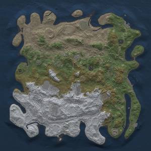 Thumbnail Rust Map: Procedural Map, Size: 4500, Seed: 882974697, 19 Monuments