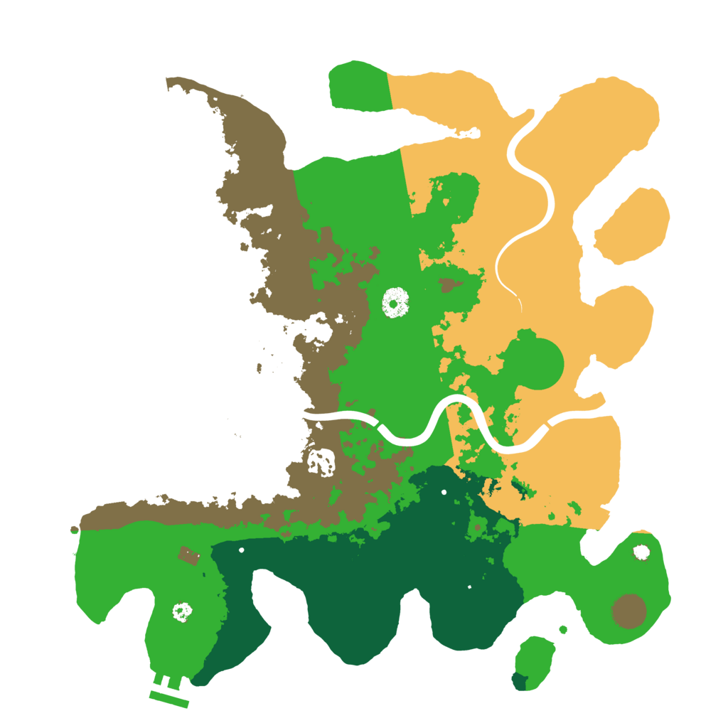 Biome Rust Map: Procedural Map, Size: 3700, Seed: 115263070